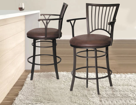 Bayview 24″ Counter Stool, Swivel from Steve Silver - Luna Furniture