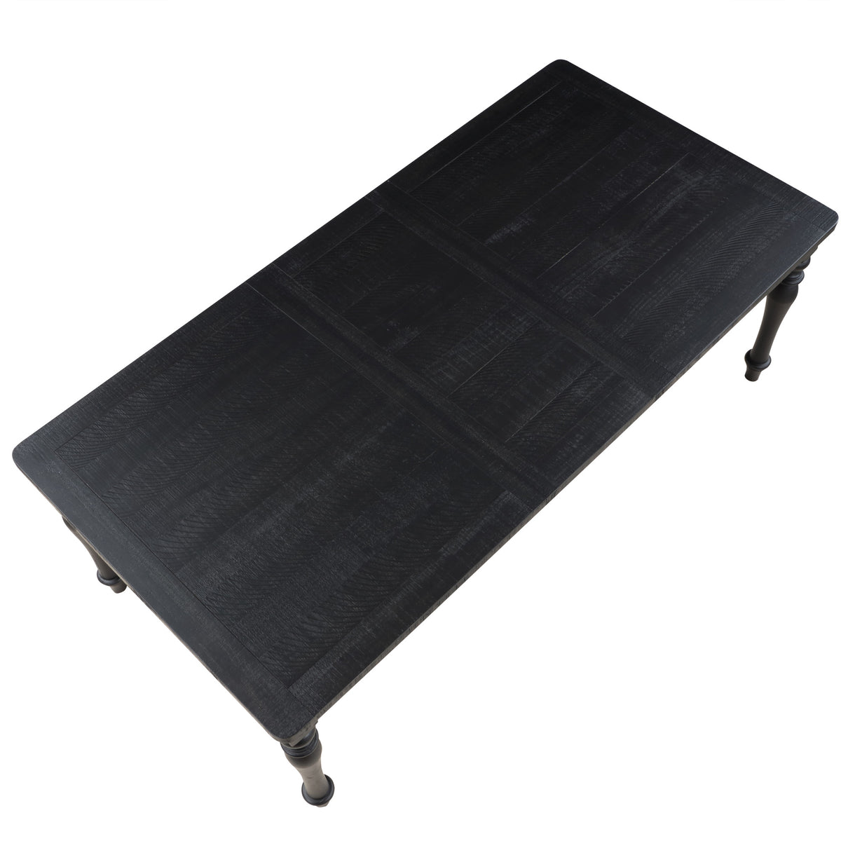 Odessa Black 66-84" Dining Table with 18" Leaf from Steve Silver - Luna Furniture