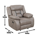 Tyson Gray 3-Piece Reclining Living Room Set from Steve Silver - Luna Furniture
