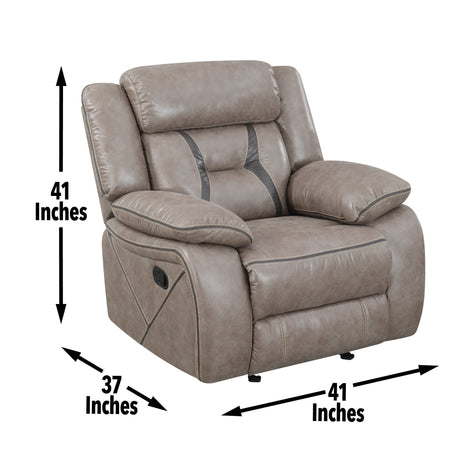 Tyson Gray 3-Piece Reclining Living Room Set from Steve Silver - Luna Furniture