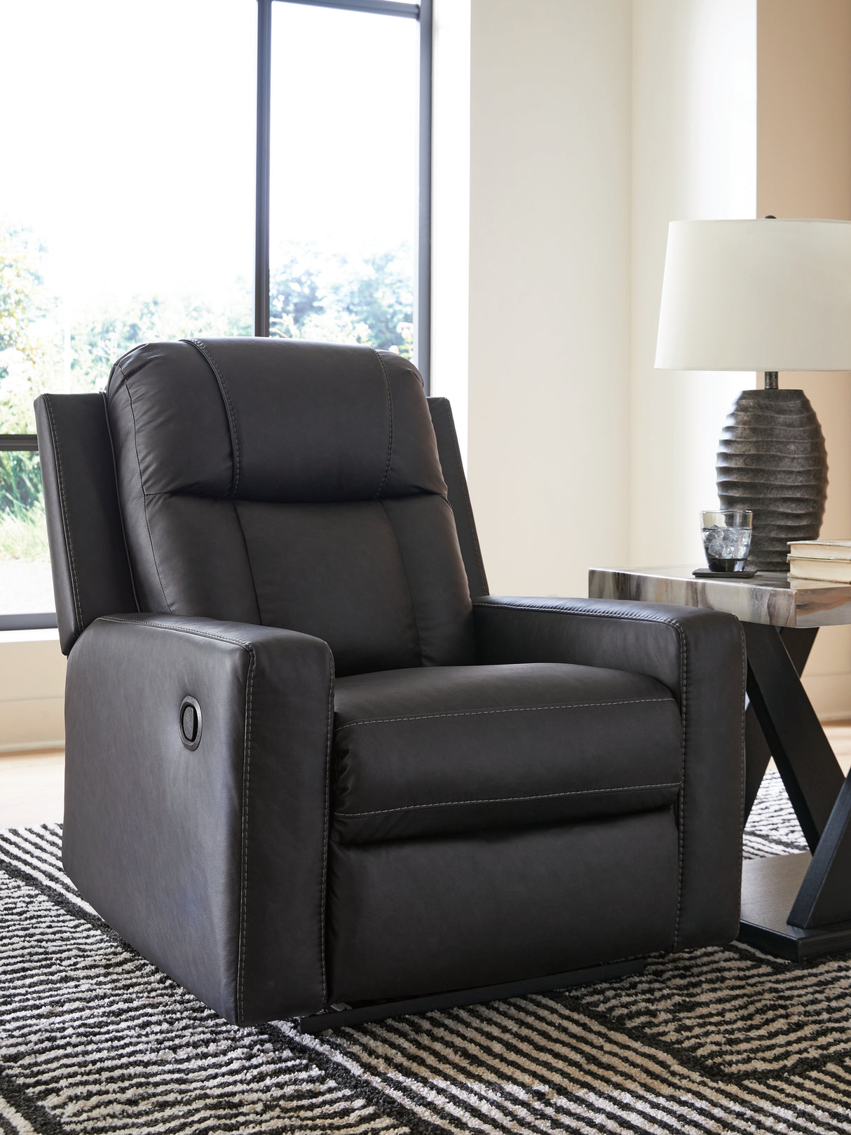 Mackmenville Carbon Recliner from Ashley Furniture - Luna Furniture