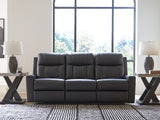 Mackmenville Carbon Reclining Sofa from Ashley - Luna Furniture