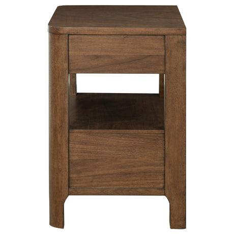 Maderia Walnut 2-Drawer Nightstand from Coaster - Luna Furniture