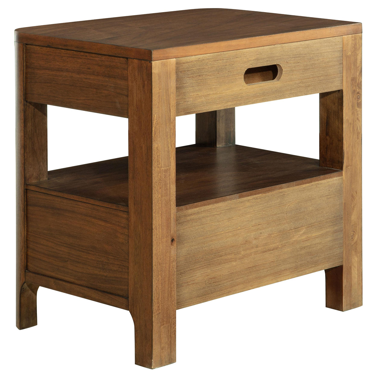 Maderia Walnut 2-Drawer Nightstand from Coaster - Luna Furniture