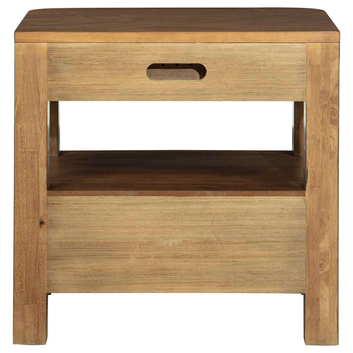 Maderia Walnut 2-Drawer Nightstand from Coaster - Luna Furniture