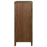 Maderia Walnut 5-Drawer Chest from Coaster - Luna Furniture