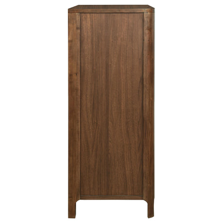 Maderia Walnut 5-Drawer Chest from Coaster - Luna Furniture