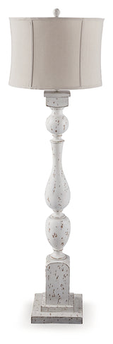 Madsbrook Antique White Floor Lamp from Ashley - Luna Furniture