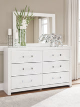 Maeling White Dresser and Mirror from Ashley Furniture - Luna Furniture