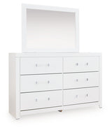 Maeling White Dresser and Mirror from Ashley Furniture - Luna Furniture
