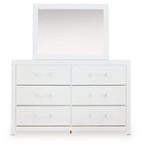 Maeling White Dresser and Mirror from Ashley Furniture - Luna Furniture