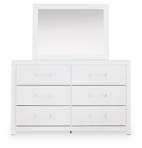 Maeling White Dresser and Mirror from Ashley Furniture - Luna Furniture