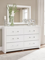Maeling White Dresser and Mirror from Ashley Furniture - Luna Furniture