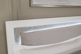 Maeling White King Upholstered Panel Bed from Ashley - Luna Furniture