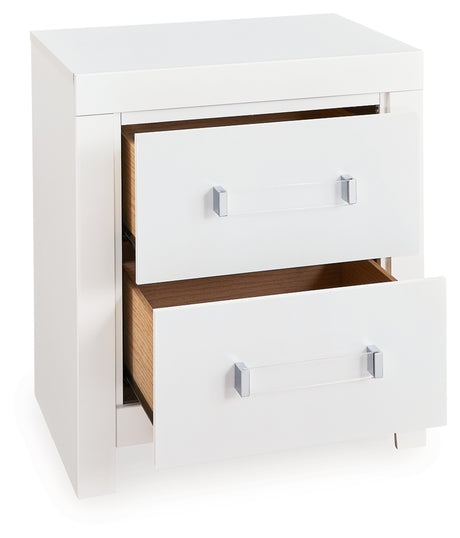 Maeling White Nightstand from Ashley Furniture - Luna Furniture