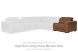 Magic Man Caramel Right-Arm Facing Power Recliner from Ashley - Luna Furniture