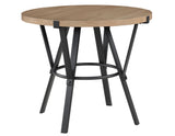 Magnolia 42-inch Round Counter Table, Black and Sand from Steve Silver - Luna Furniture