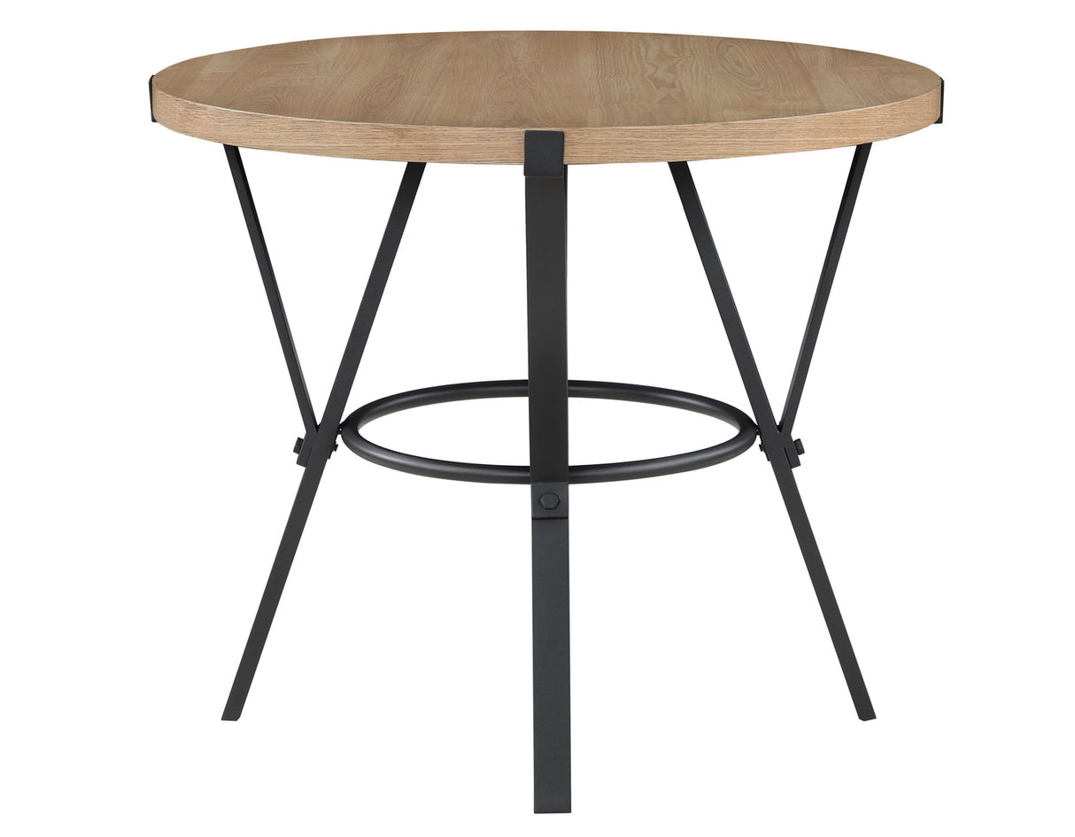 Magnolia 42-inch Round Counter Table, Black and Sand from Steve Silver - Luna Furniture