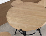 Magnolia 42-inch Round Counter Table, Black and Sand from Steve Silver - Luna Furniture