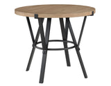 Magnolia 42-inch Round Counter Table, Black and Sand from Steve Silver - Luna Furniture
