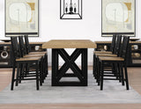 Magnolia Black/Natural Counter Height Dining Set from Steve Silver - Luna Furniture