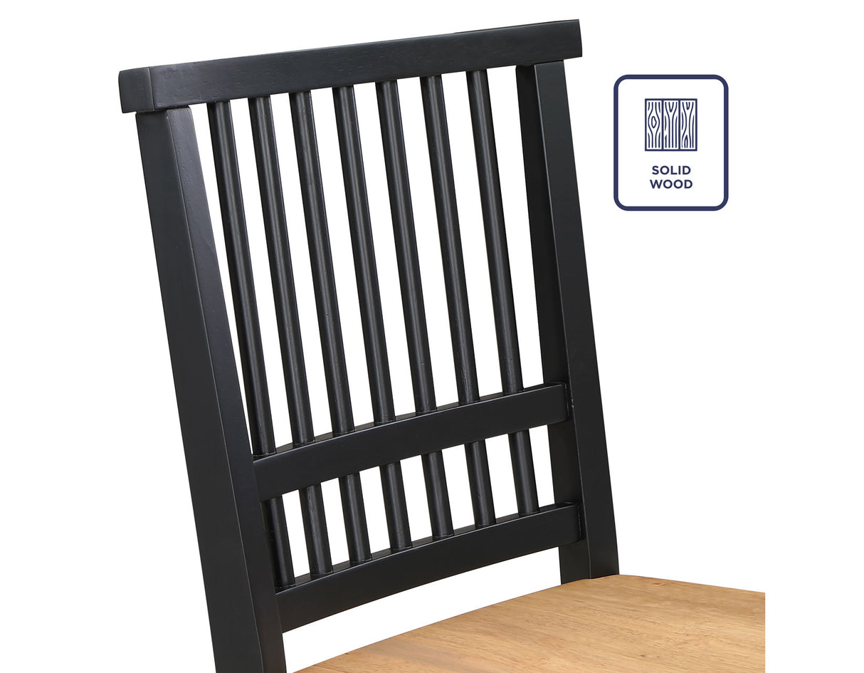 Magnolia Black/Natural Counter Height Dining Set from Steve Silver - Luna Furniture