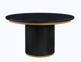 Magnolia 52-inch Round 5-Piece Dining Set, Black from Steve Silver - Luna Furniture