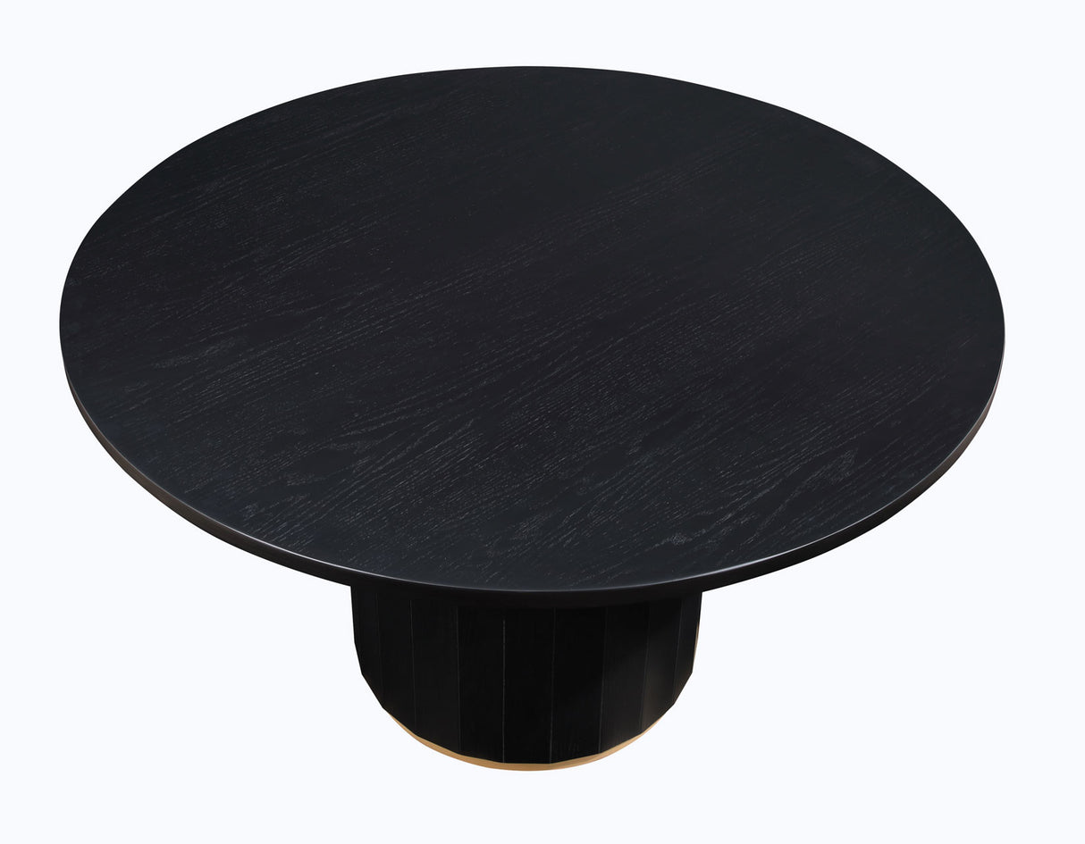 Magnolia Black 52-inch Round Dining Table from Steve Silver - Luna Furniture