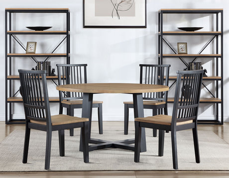 Magnolia 54-inch Round 5-Piece Dining Set from Steve Silver - Luna Furniture