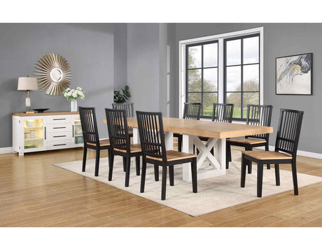 Magnolia 7-Piece 72-108-inch Dining Set(Table & 6 Side Chairs) from Steve Silver - Luna Furniture