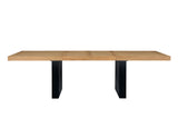Magnolia Oak/Black Extendable Dining Table from Steve Silver - Luna Furniture