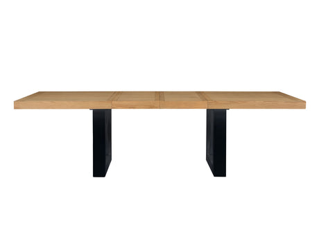 Magnolia Oak/Black Extendable Dining Table from Steve Silver - Luna Furniture