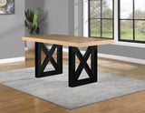 Magnolia 80-96-inch Counter Table w/18-inch Leaf, Black Base from Steve Silver - Luna Furniture