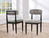 Magnolia Upholstered Side Chair, Black, Set of 2 from Steve Silver - Luna Furniture