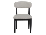 Magnolia Upholstered Side Chair, Black, Set of 2 from Steve Silver - Luna Furniture