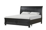 Magnolia Black 4-Piece King Bedroom Set (B/D/M/N) from Happy Homes - Luna Furniture