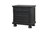 Magnolia Black 4-Piece King Bedroom Set (B/D/M/N) from Happy Homes - Luna Furniture