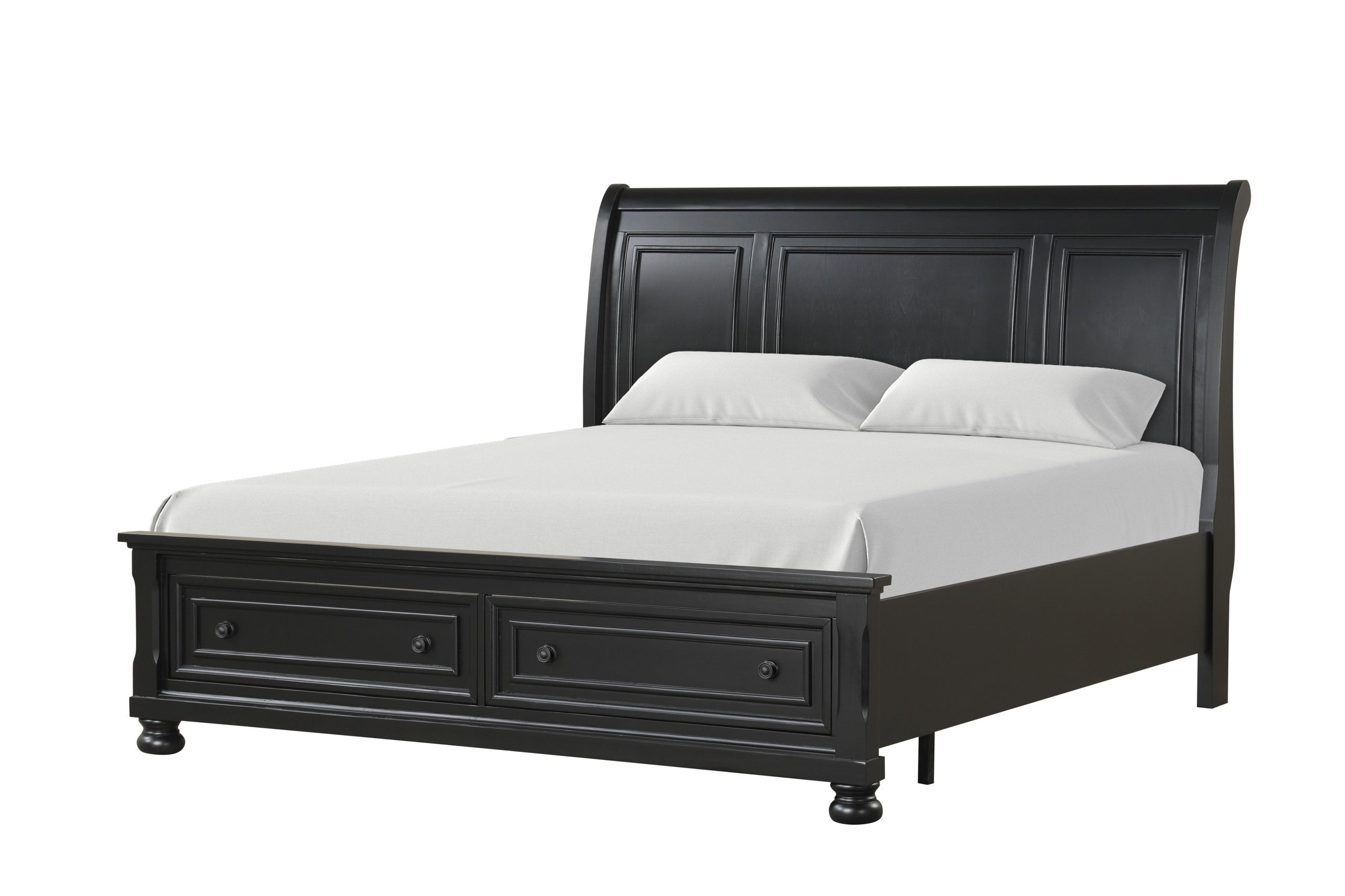 Magnolia Black 5-Piece King Bedroom Set (B/D/M/N/C) from Happy Homes - Luna Furniture