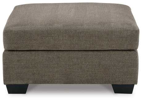 Mahoney Chocolate 2-Piece Sectional with Ottoman from Ashley - Luna Furniture