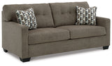 Mahoney Chocolate Full Sofa Sleeper and Chaise from Ashley - Luna Furniture