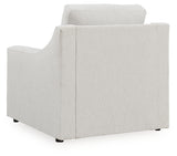 Maitelynn Chair and Ottoman in Chalk from Ashley - Luna Furniture
