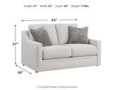 Maitelynn Sofa, Loveseat, Chair and Ottoman in Chalk from Ashley - Luna Furniture