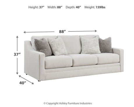 Maitelynn Sofa, Loveseat, Chair and Ottoman in Chalk from Ashley - Luna Furniture
