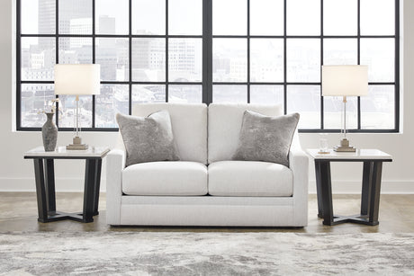 Maitelynn Sofa, Loveseat, Chair and Ottoman in Chalk from Ashley - Luna Furniture
