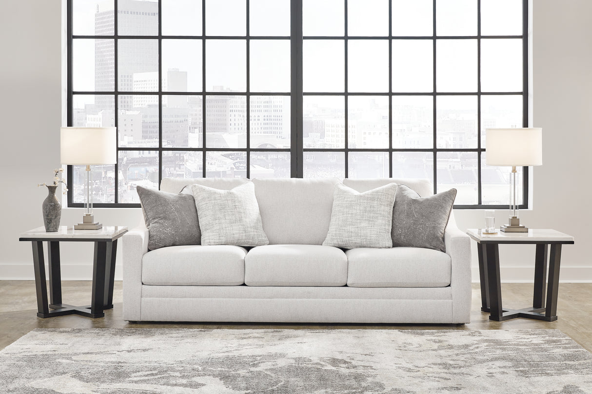 Maitelynn Sofa, Loveseat, Chair and Ottoman in Chalk from Ashley - Luna Furniture