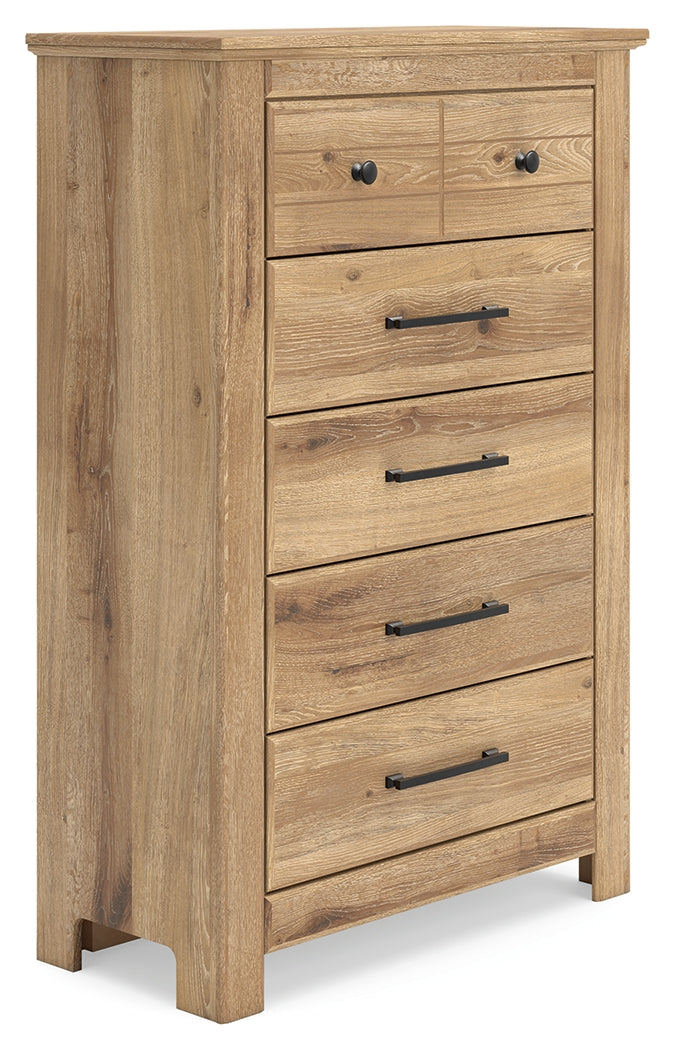 Makidern Tan Chest of Drawers from Ashley - Luna Furniture