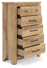 Makidern Tan Chest of Drawers from Ashley - Luna Furniture