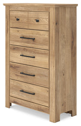 Makidern Tan Chest of Drawers from Ashley - Luna Furniture