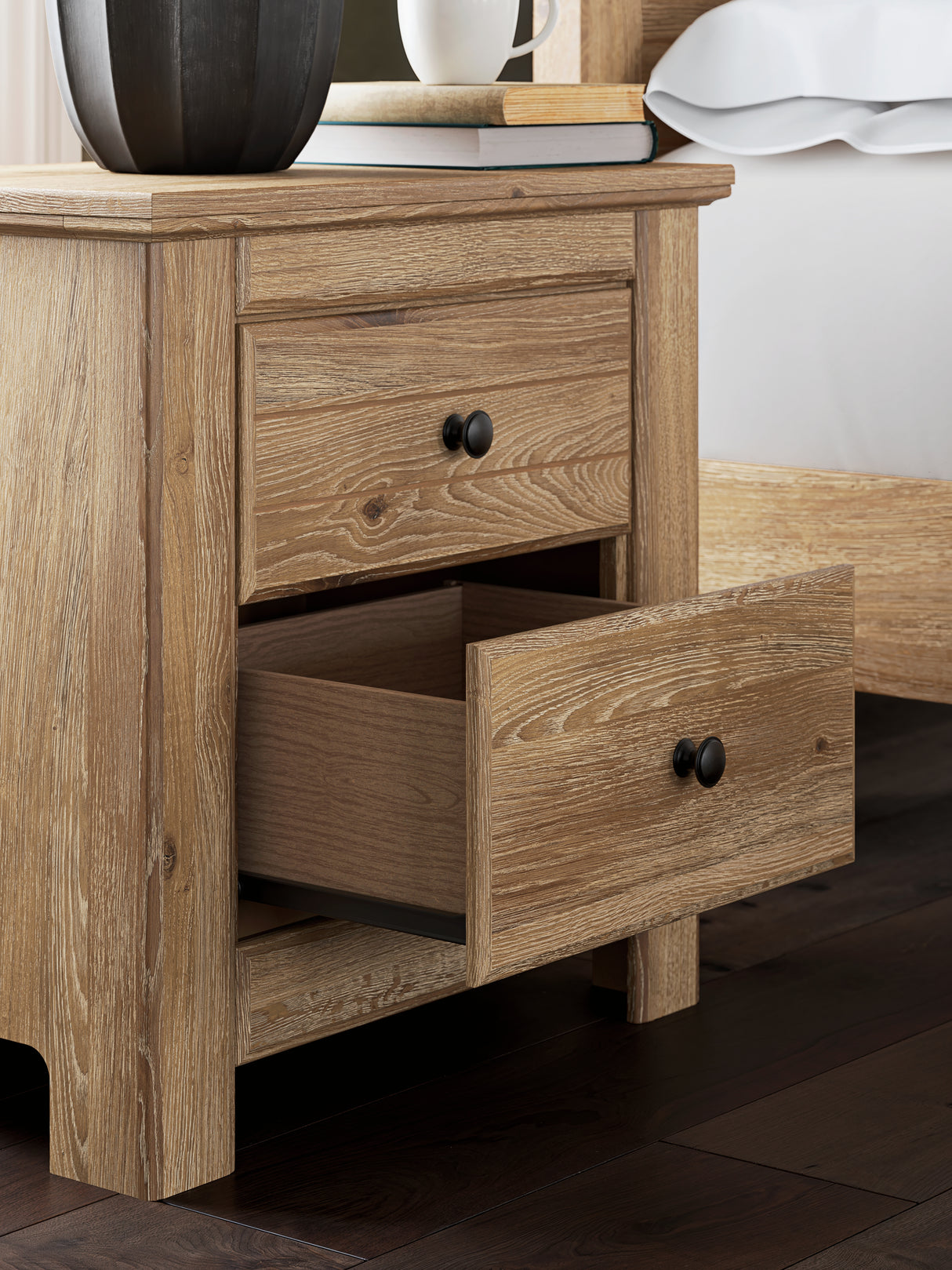 Makidern Tan Nightstand from Ashley - Luna Furniture