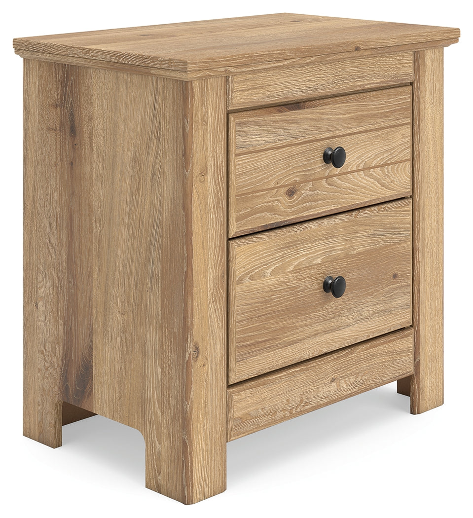 Makidern Tan Nightstand from Ashley - Luna Furniture